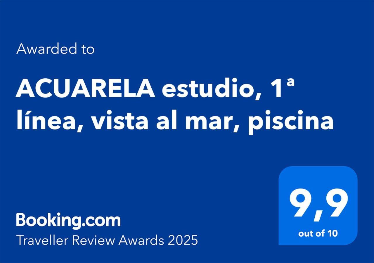 Acuarela Estudio, 1ª Linea, Vista Al Mar, Piscina Calpe Exteriér fotografie